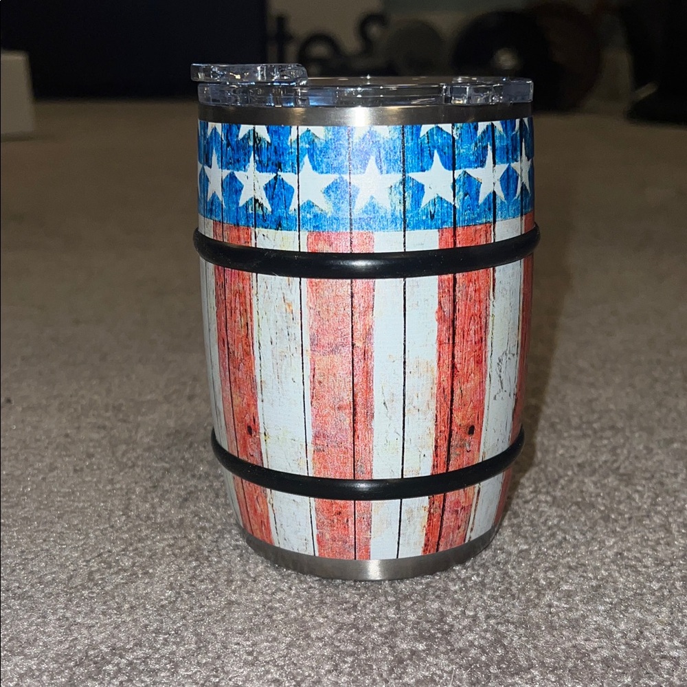 Orca Patriotic Tumbler with Lid